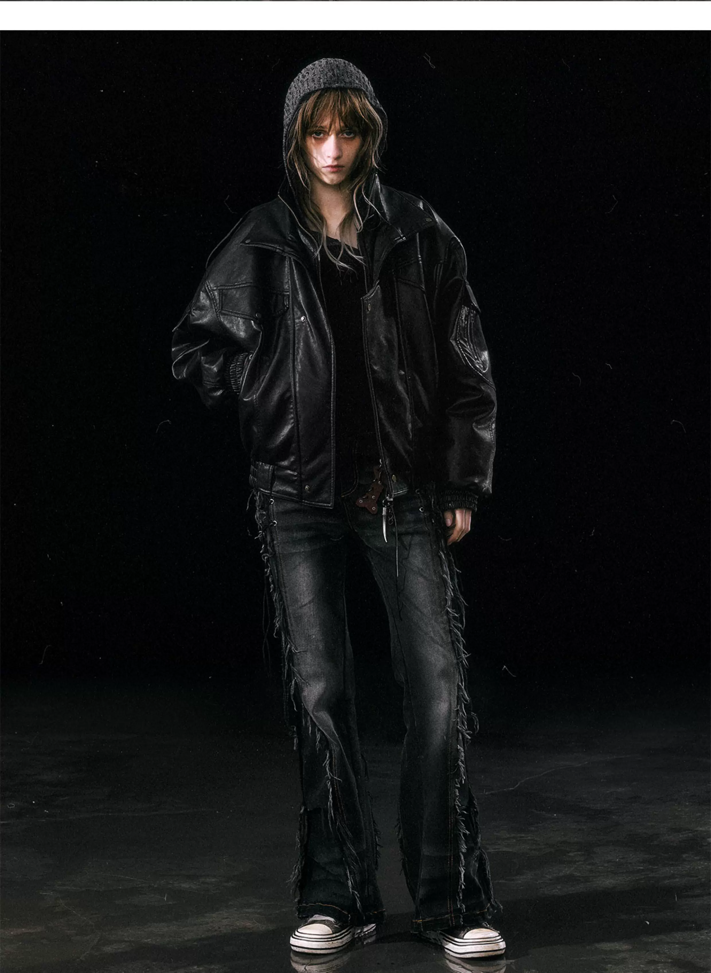 Detachable Fur Collar Flight Jacket