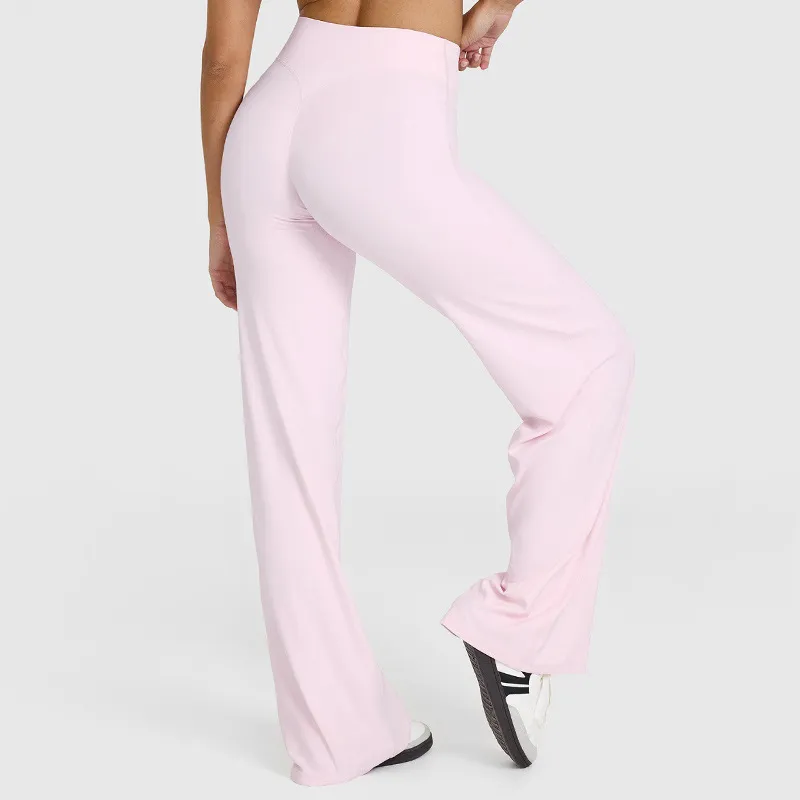 High Waist Yoga Flared Pants For Women
