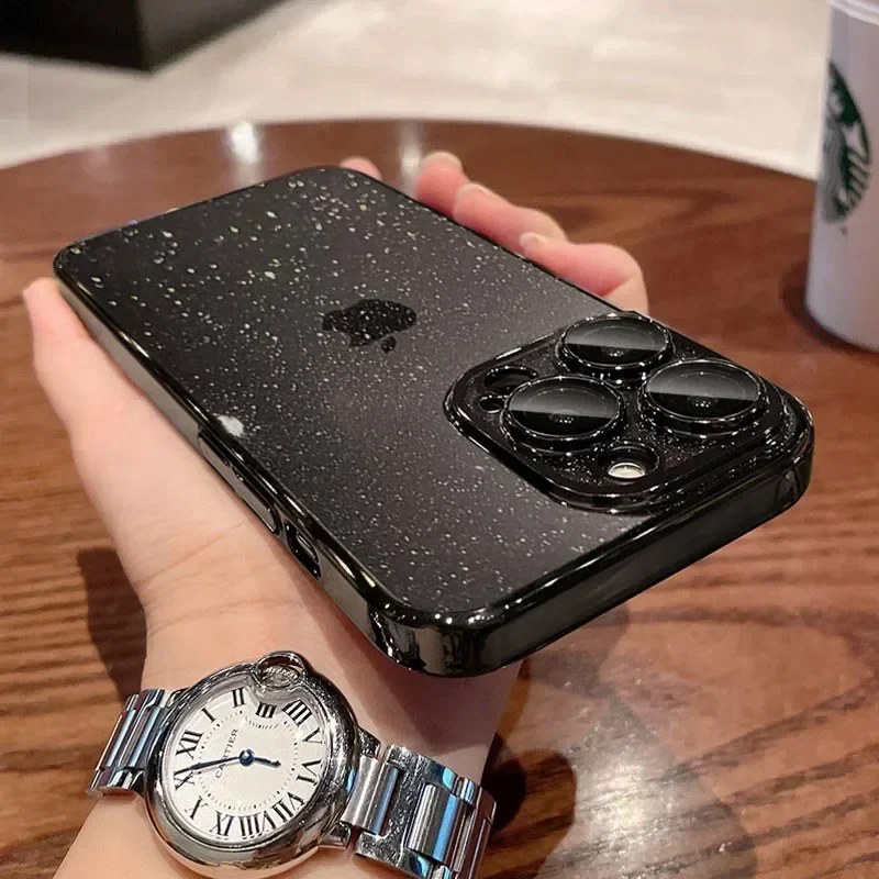 Apple iPhone - Premium Glitter Clear Electroplated Case