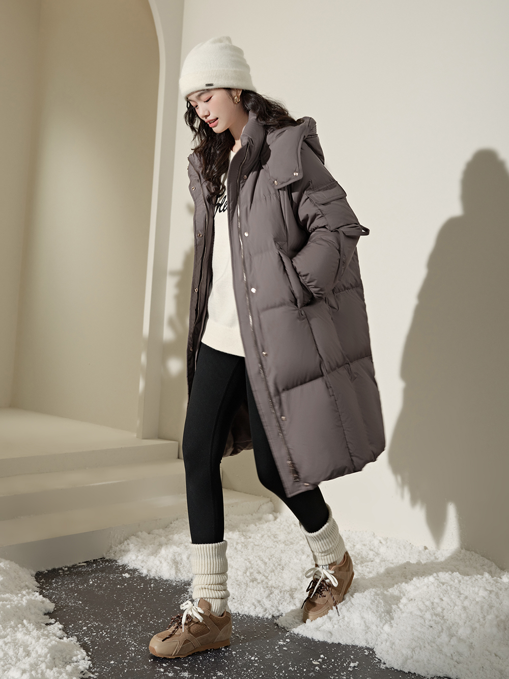 Hooded Down Coat