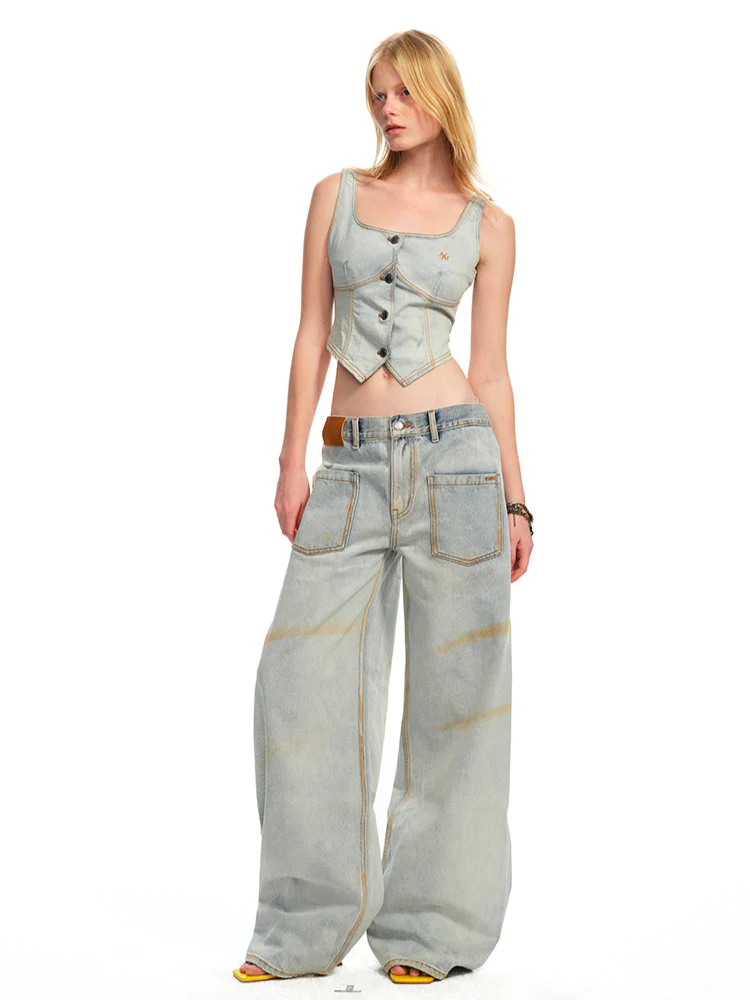 Washed Reversed - Pocket Jeans