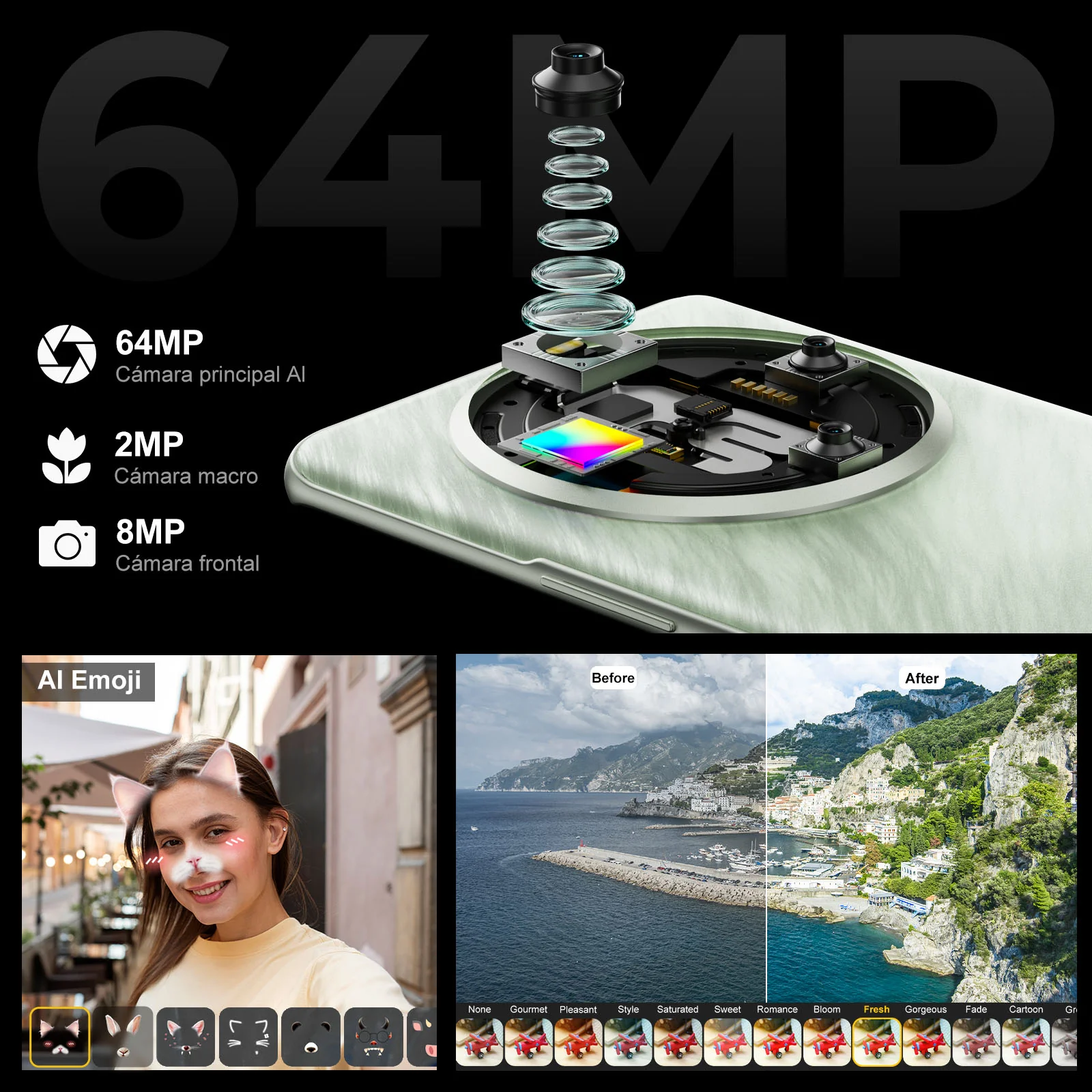 Teléfono inteligente Fossibot S3 Pro