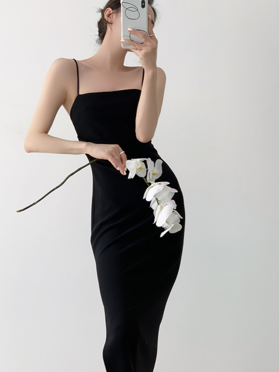 Xona Side Ruched Cami Dress