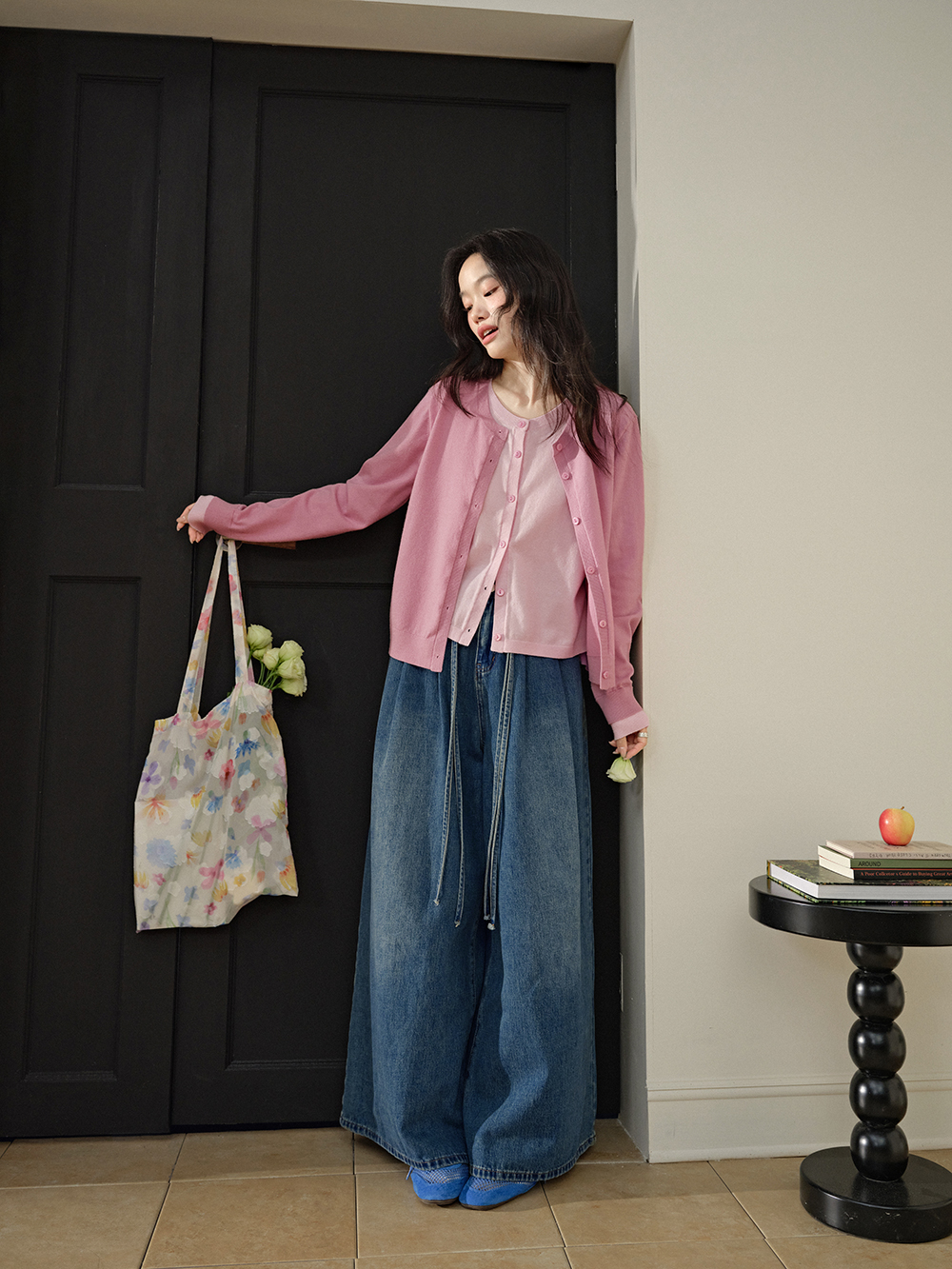Fake Two-piece Cardigan