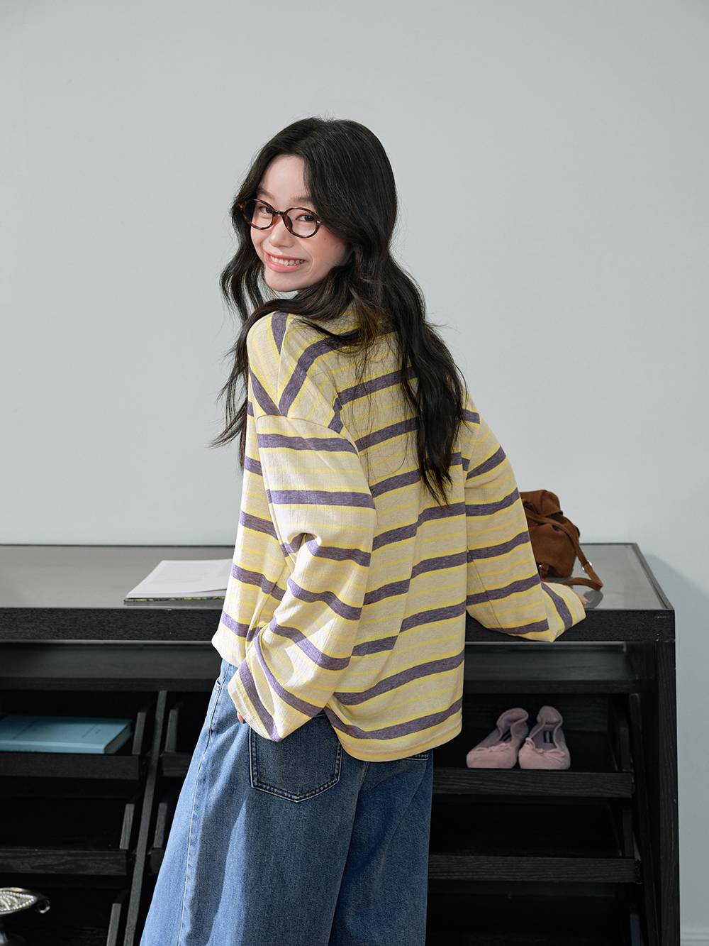 Striped Long-sleeve Top