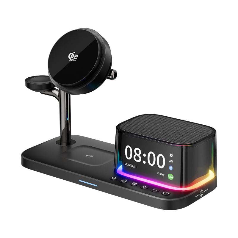 6-in-1 Magnetic Wireless Charger With Fast Charging compatible