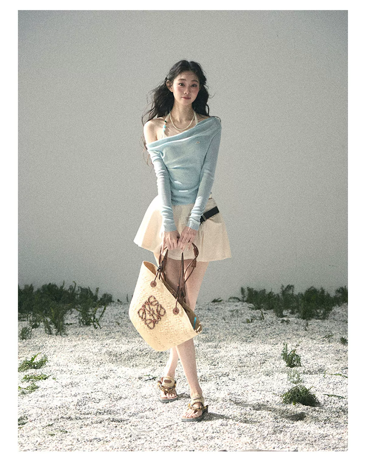 Sugar Frost Off-Shoulder Top