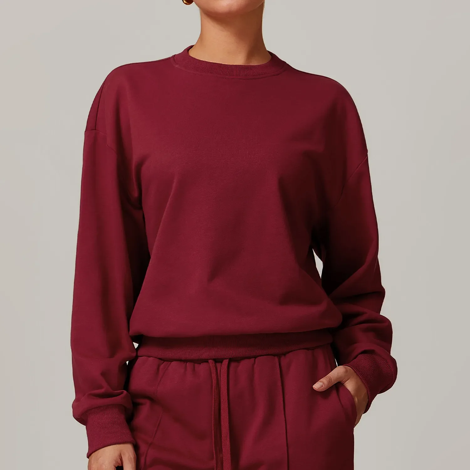 Casual Crew Neck Pullover