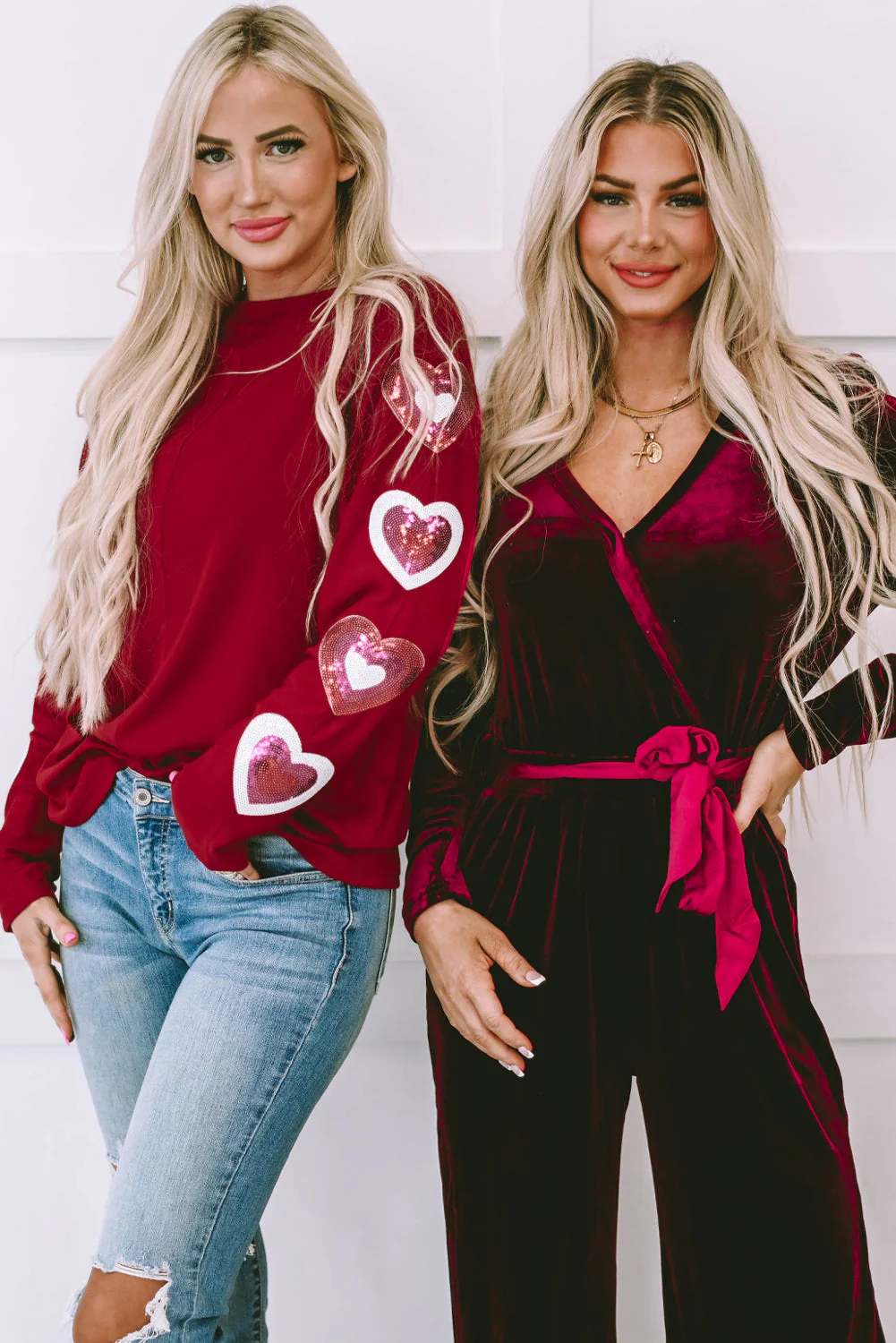 Velvet Cut out Back Wide Leg Jumpsuit