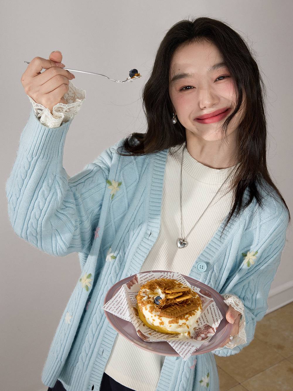 Floral Cardigan Sweater