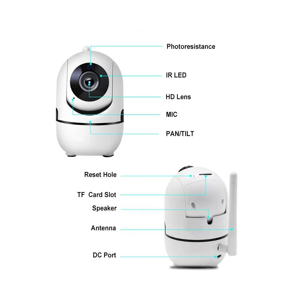 1080P Full HD Wireless IP Camera  Video Surveillance Auto Tracking Camera IR Night Vision