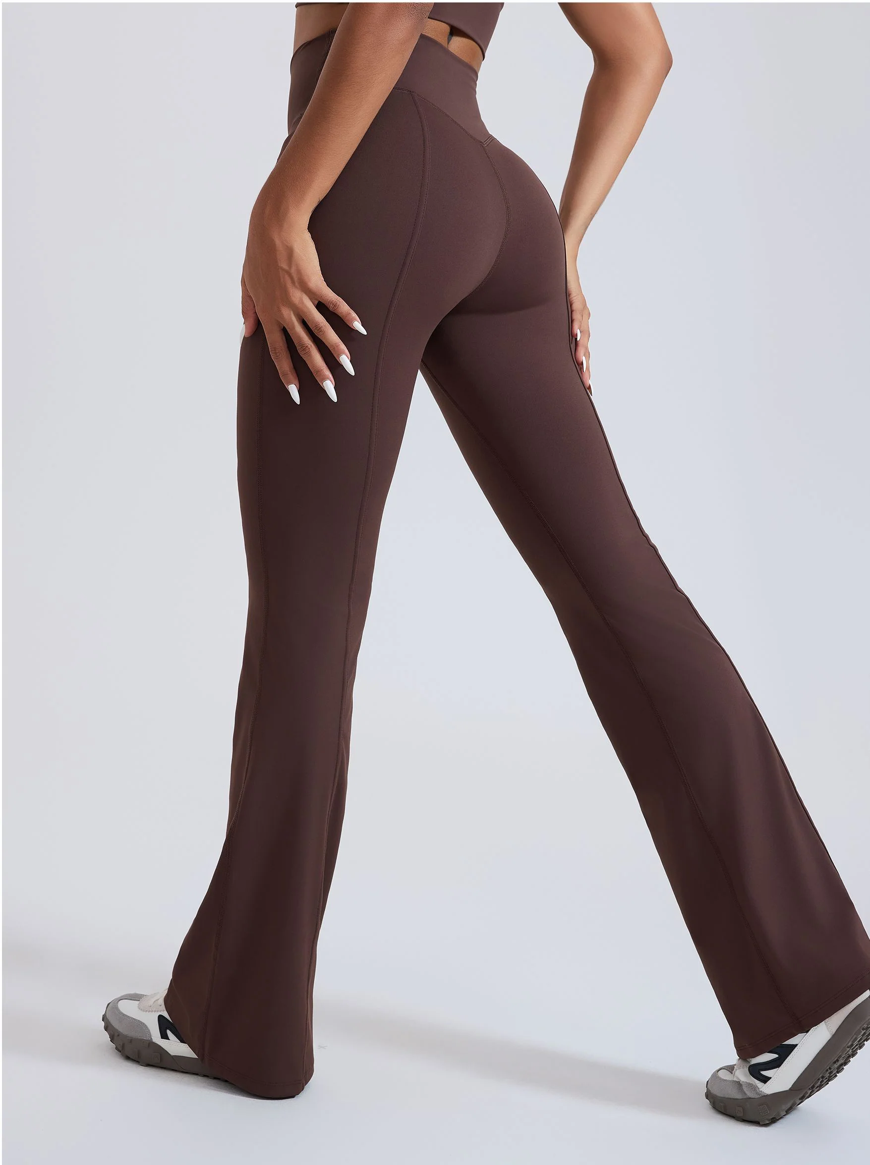 Women's Flared Pants with Special Sculpting Seamlines CY3412