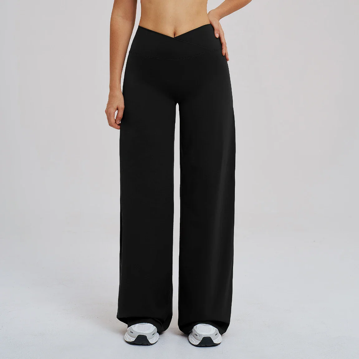 Women's Crossover Waist Wide Leg Yoga Pants