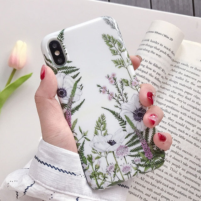 Flower Soft Phone Case For iPhone