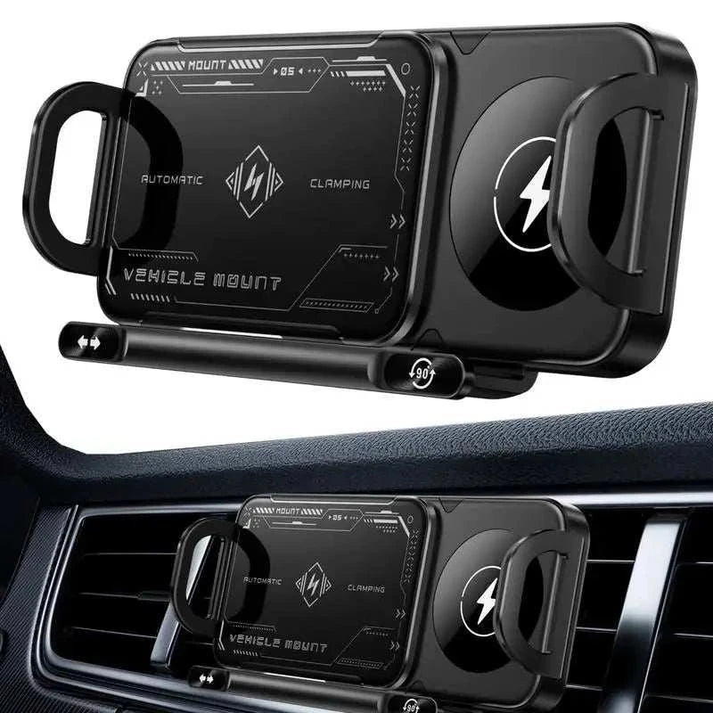 15W Wireless Car Charger Phone Holder (Vent Mount)