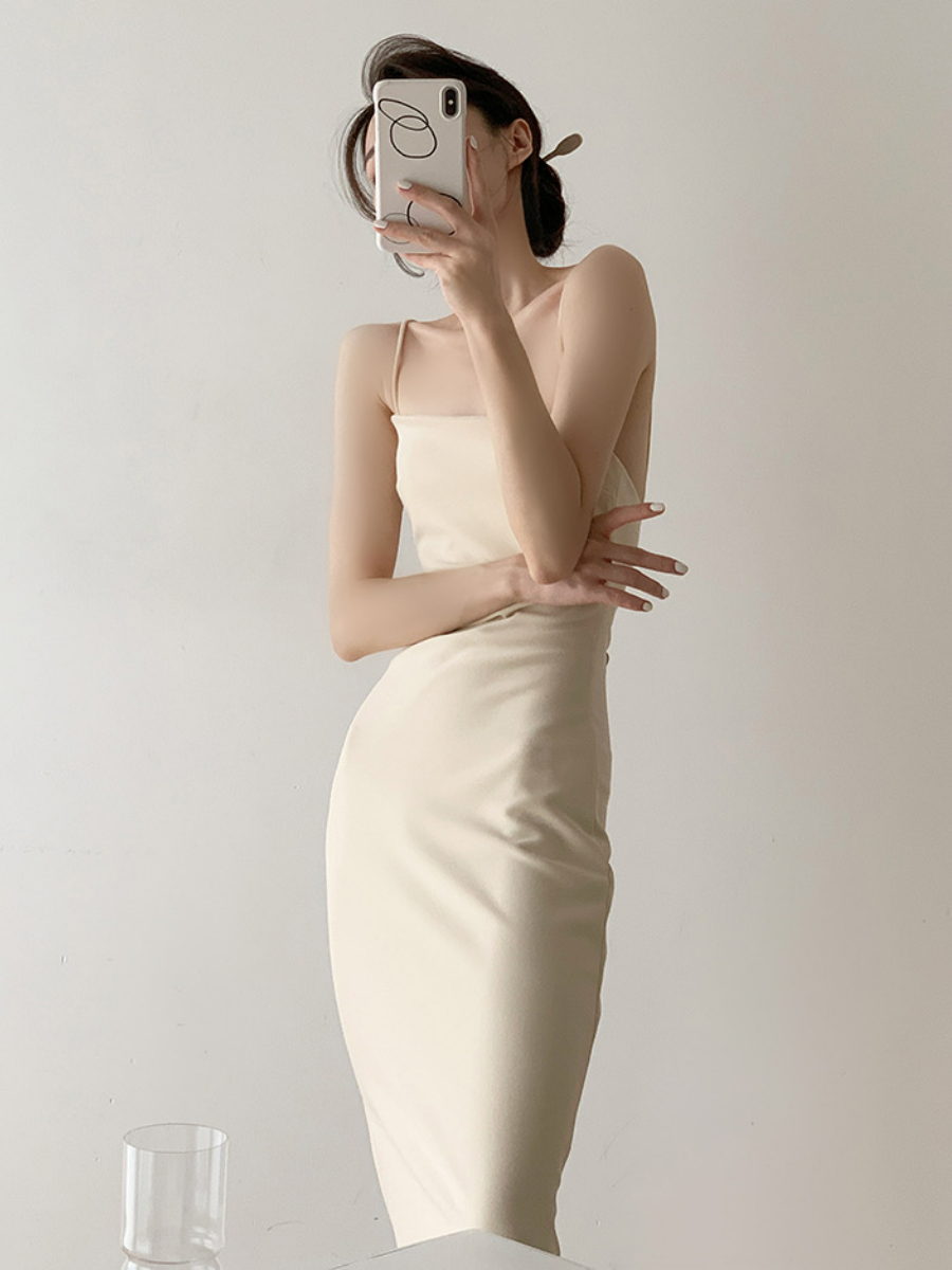 Xona Side Ruched Cami Dress