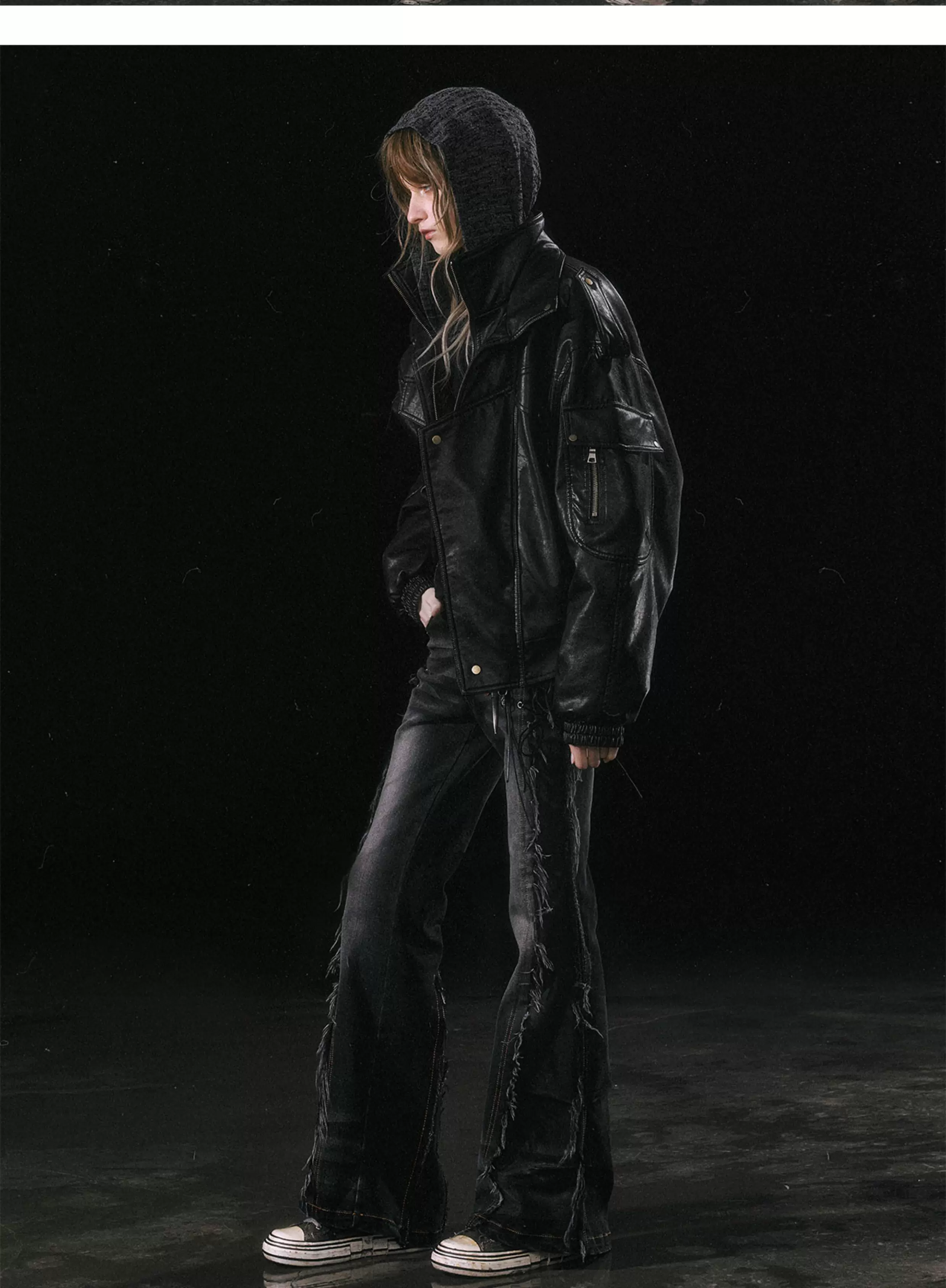 Detachable Fur Collar Flight Jacket