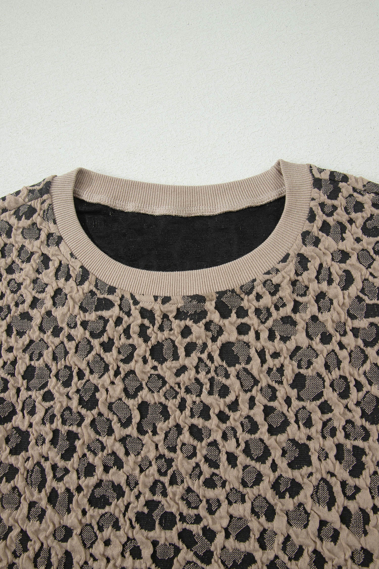 Leopard Textured Sleeveless Mini Dress with Pockets