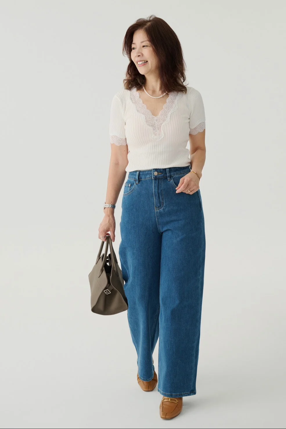 Eye catching cooling knit top