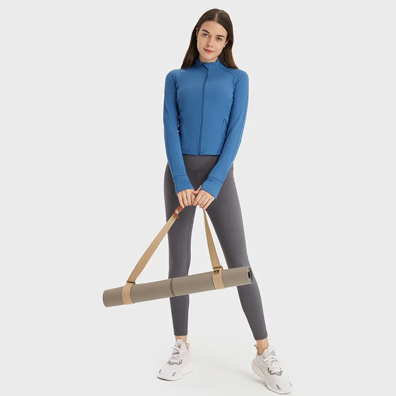 Full Zip Up Yoga Top Running Jackets