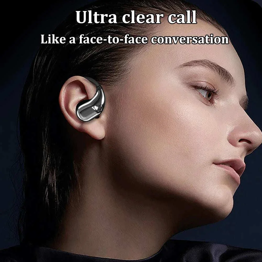Bluetooth 5.4 Ear Hook Wireless Earbuds with LED Display
