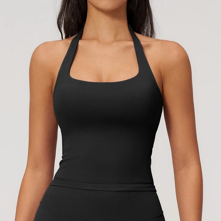 Seamless New Halter-Neck Yoga Tank Top ZC7790