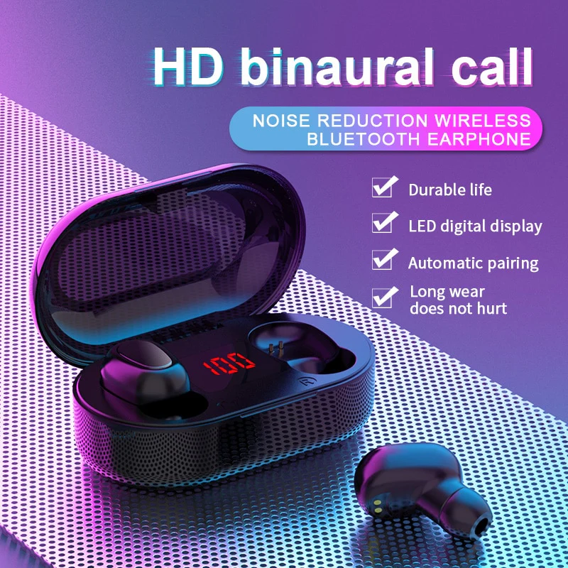 Bluetooth Earphone Waterproof  With Microphone