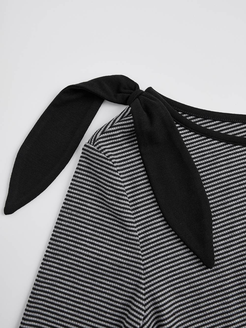 Striped One-shoulder Top