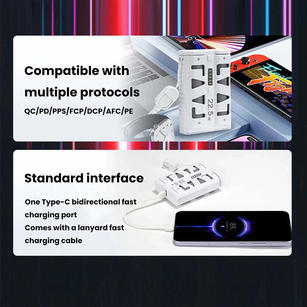 FlexCharge 21700 DIY Detachable Fast Charge Power Bank