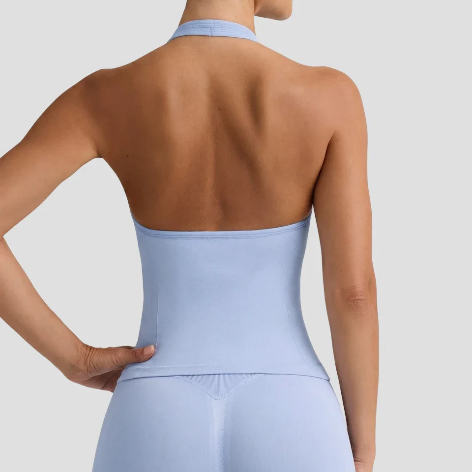 Seamless Halter Yoga Fitness Tank Top