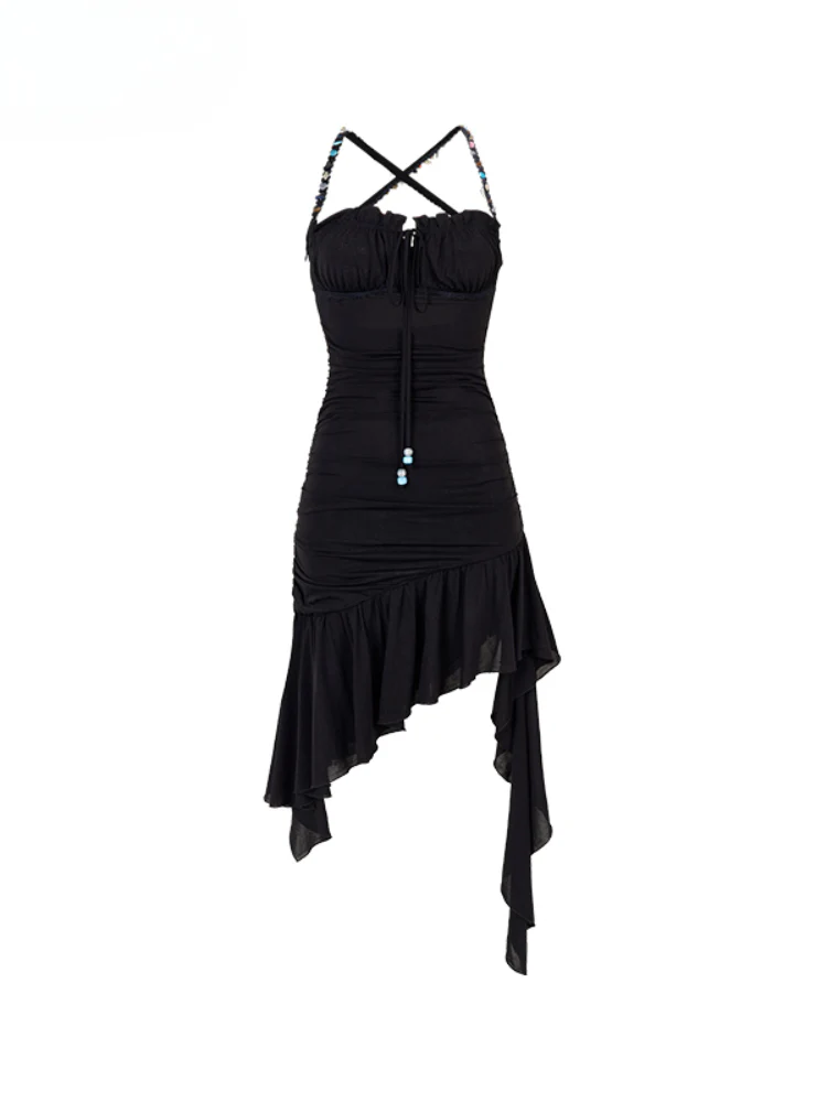 Beaded Mesh Bodycon Dress