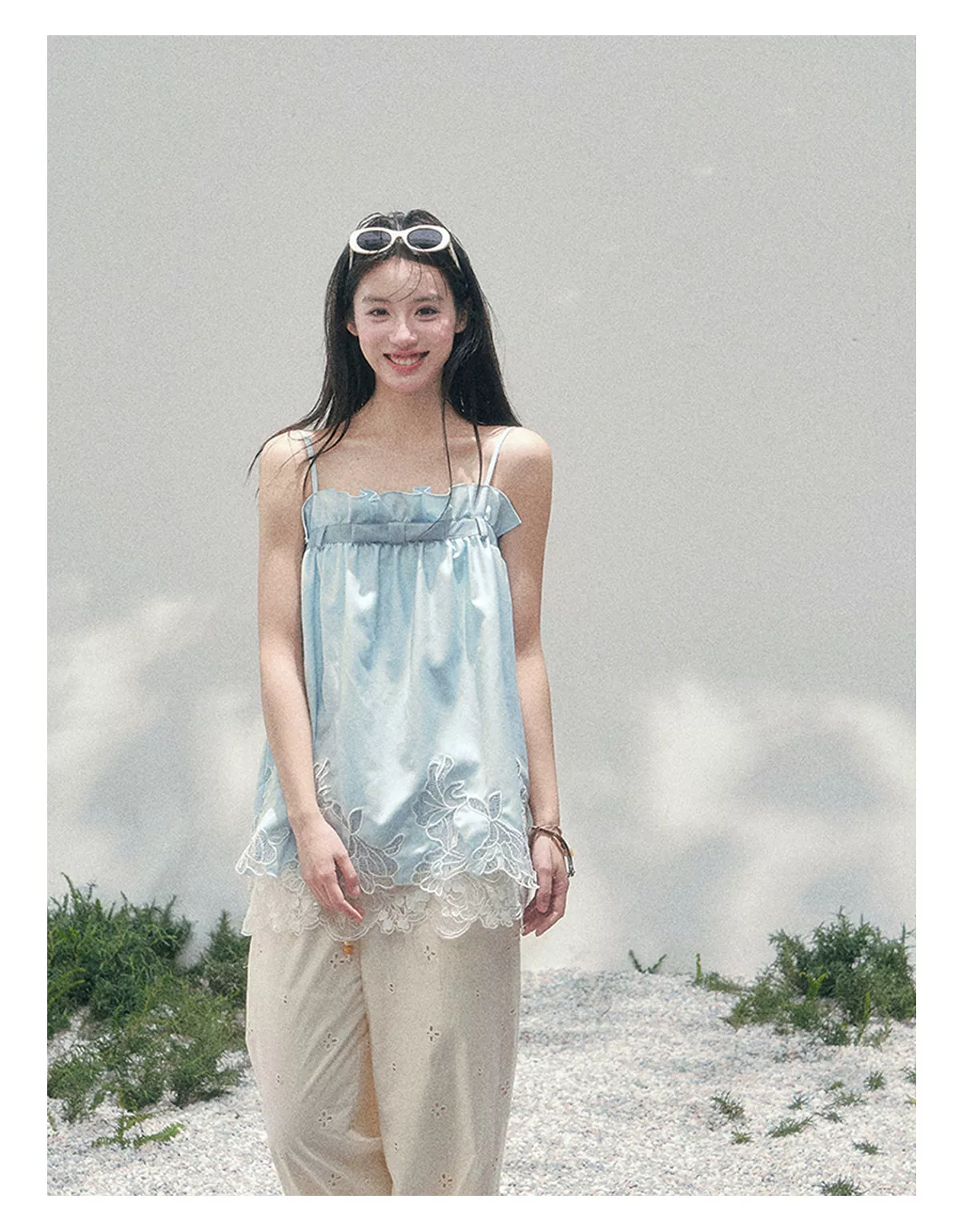 Bouquet Summer Lace Camisole Top