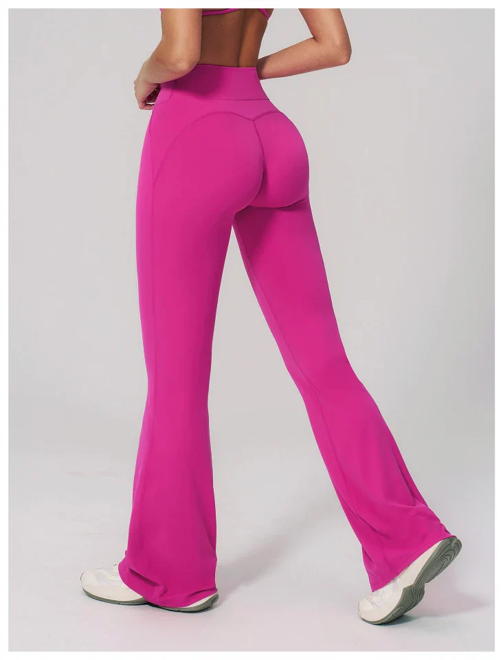 Cloud-Like High Waist Hip Lift Flared Pants