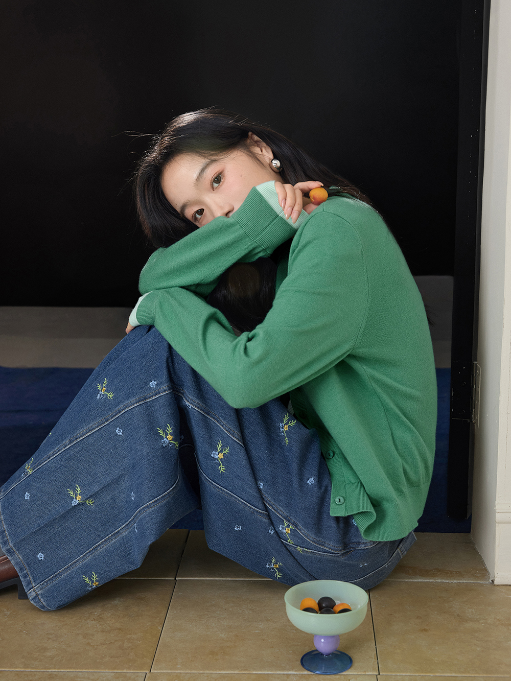 Fake Two-piece Cardigan