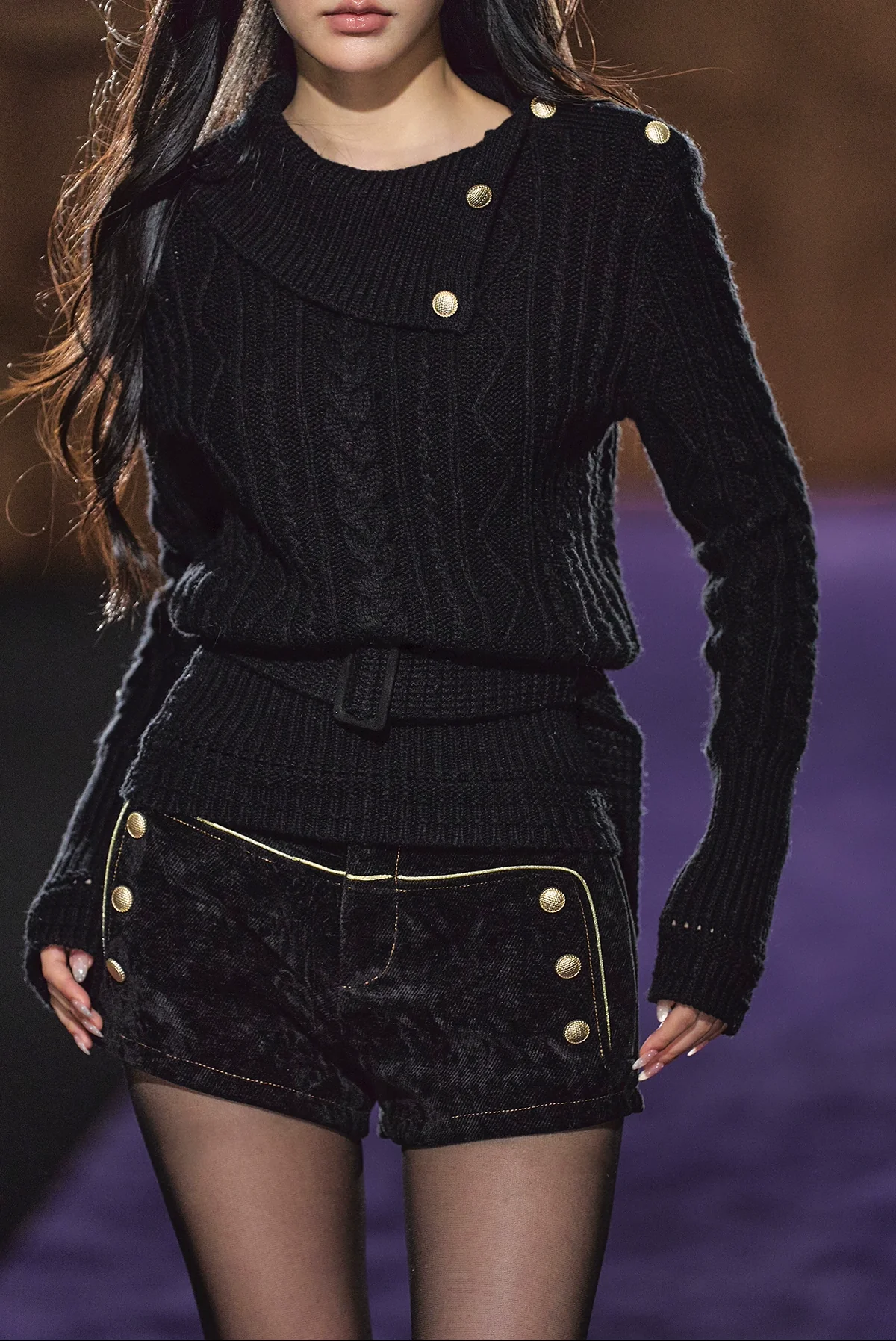 Australian Wool Cable Knit Turtleneck Sweater