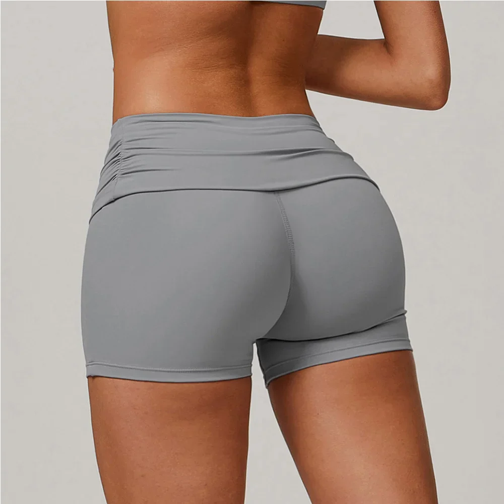 Sculpted Contour Fit High Waist Performance Shorts Nylon
