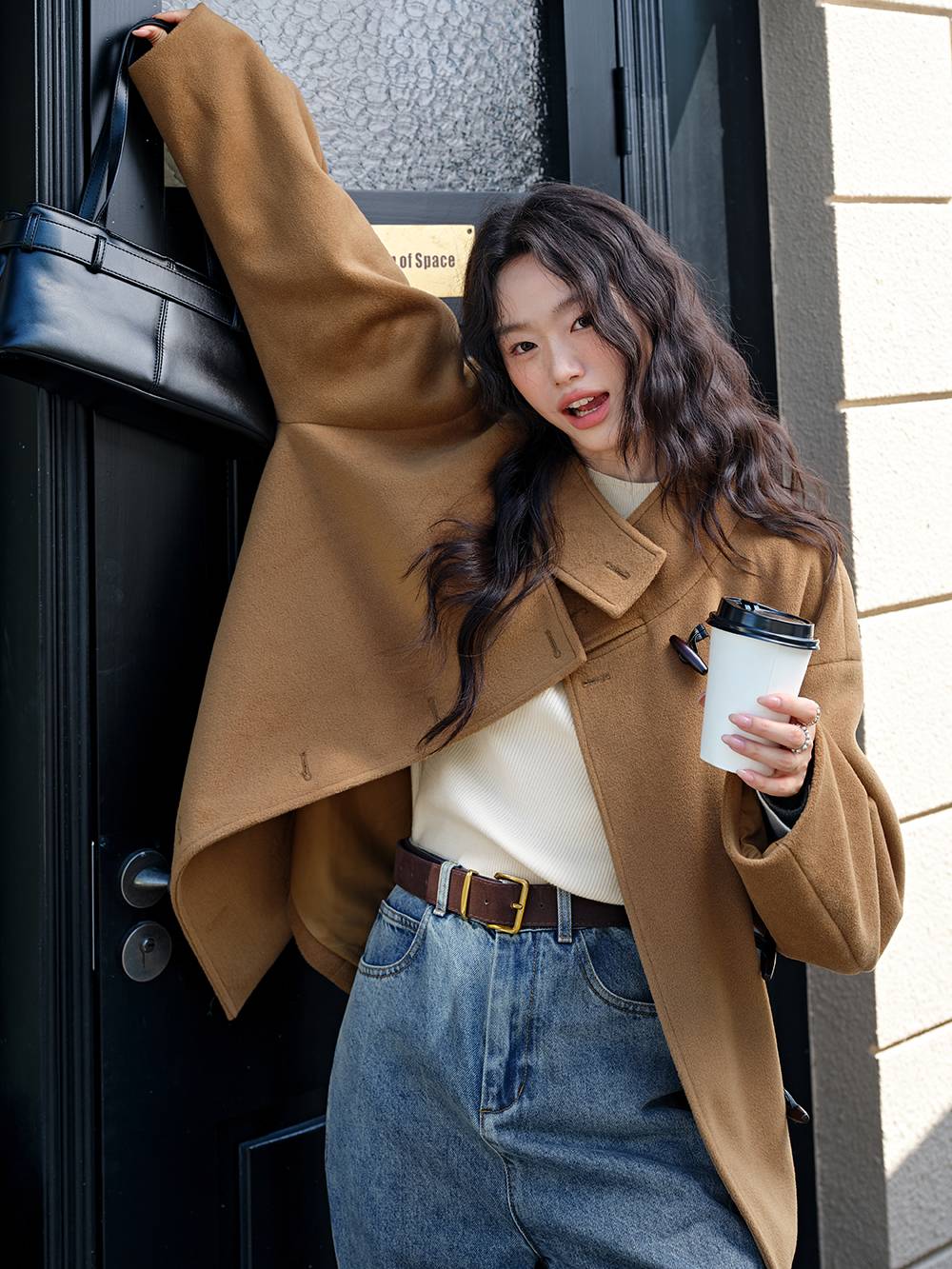 Funnel Neck Coat