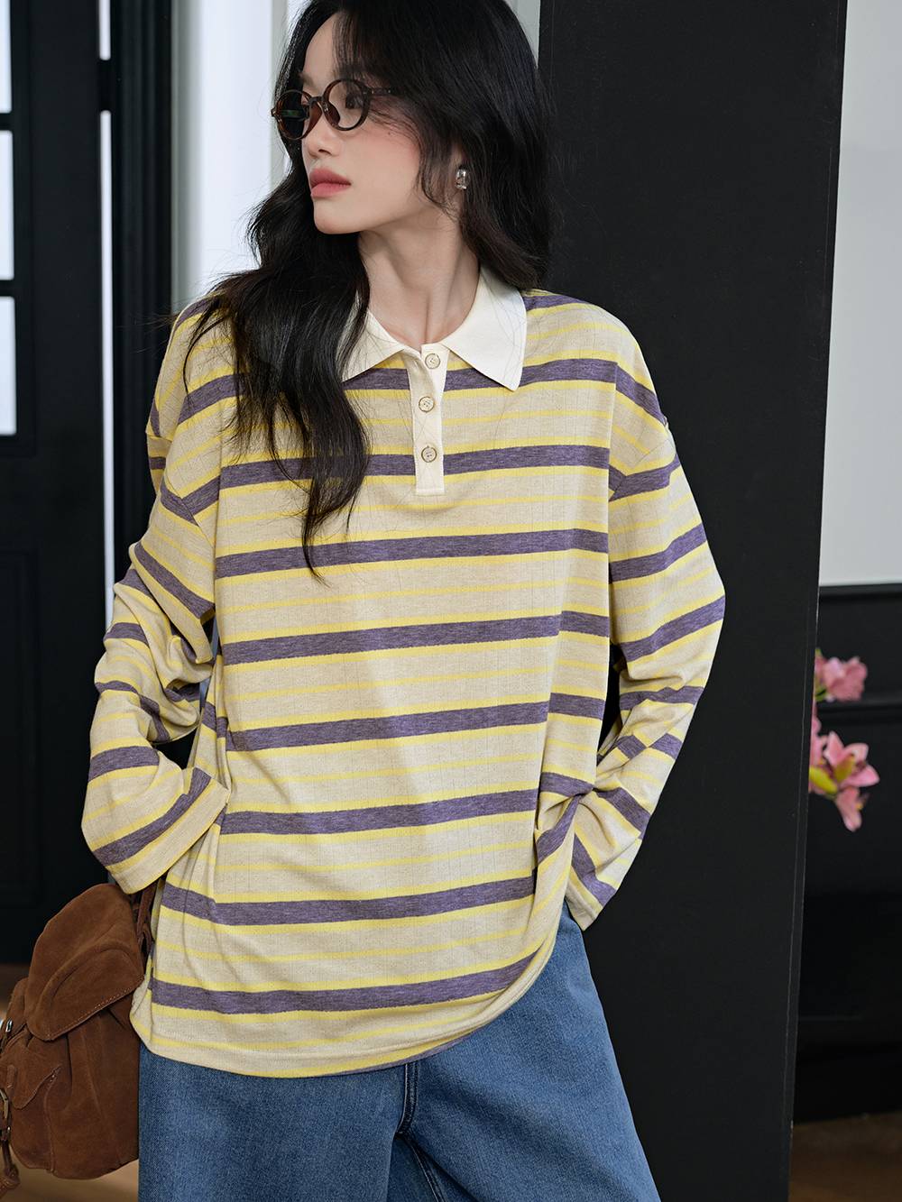 Striped Long-sleeve Top