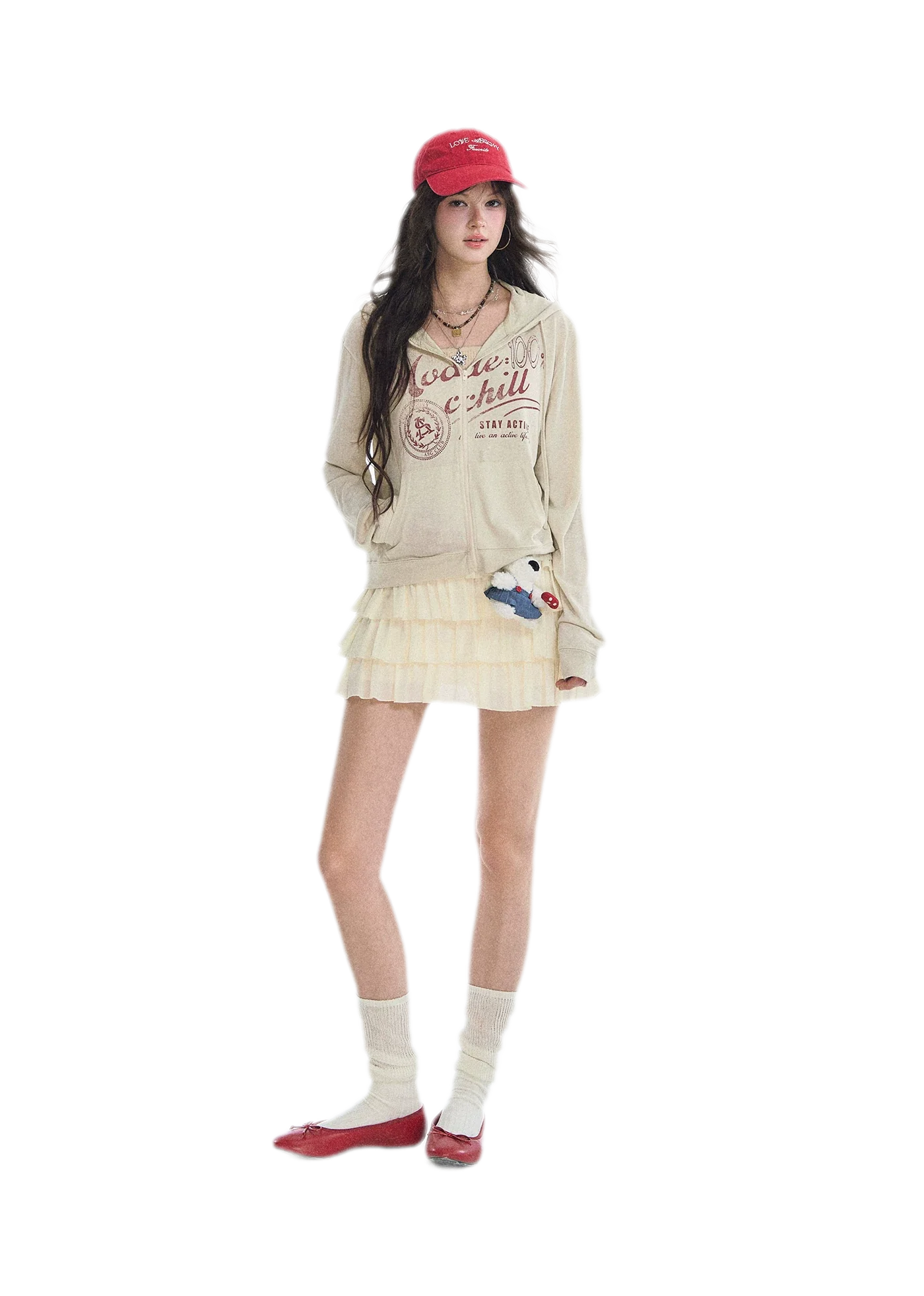 Lace Tiered A-Line Skirt