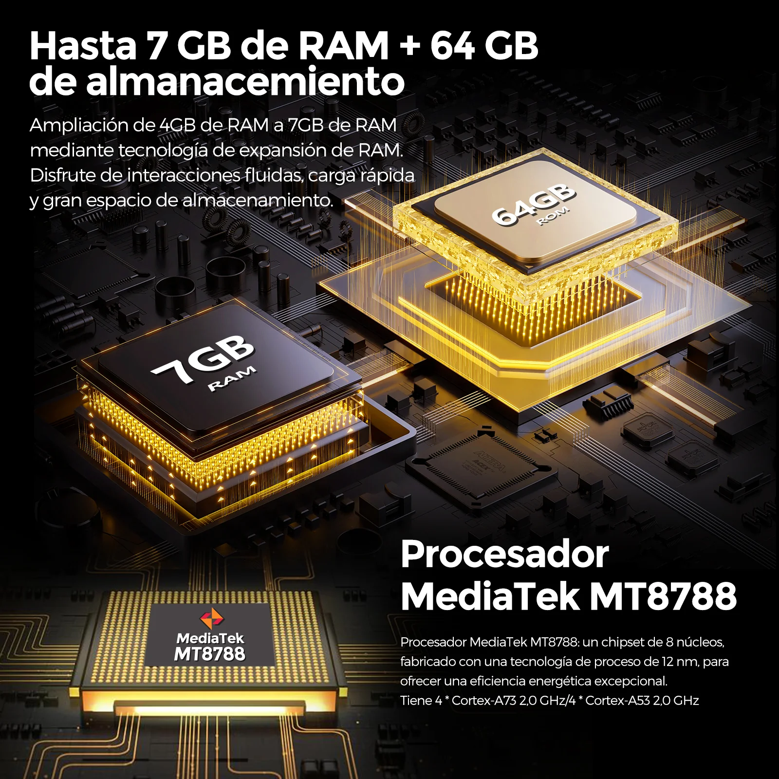 Tableta Fossibot Dt1 Lite 10.4''robusta De 11000mah 7gb+64gb