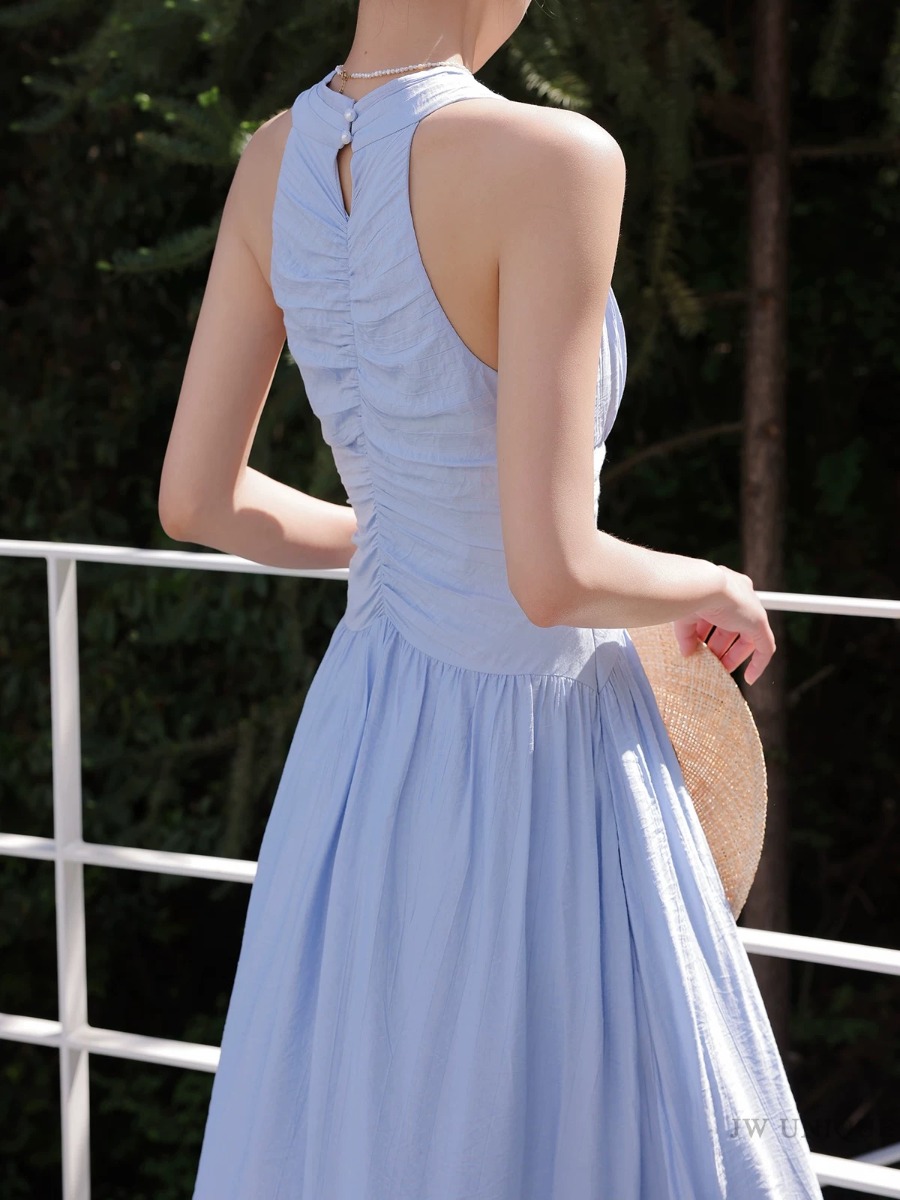 Maralyn Halter Neck Graceful Dress