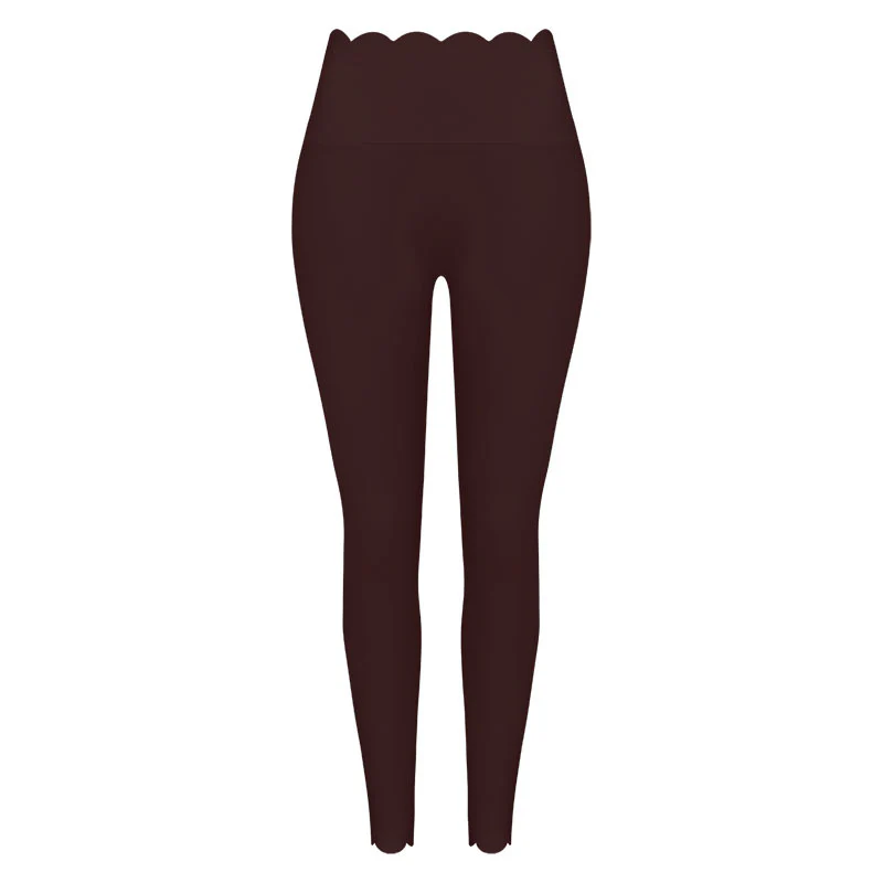 Women's New Lace Waist Tummy Control Yoga Leggings