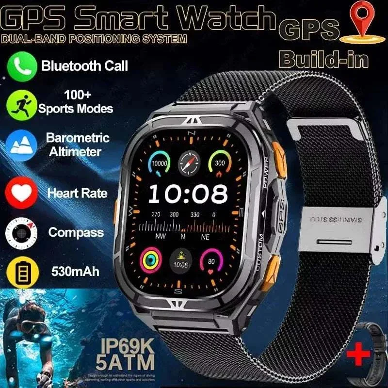 Terra-X GPS Rugged Smartwatch | 1.96