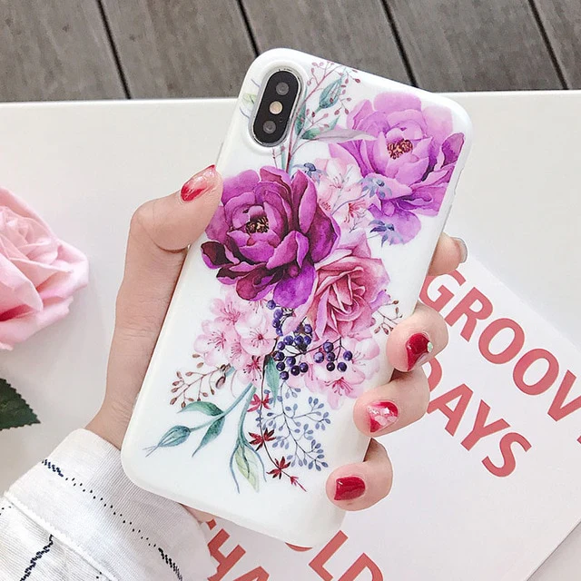 Flower Soft Phone Case For iPhone