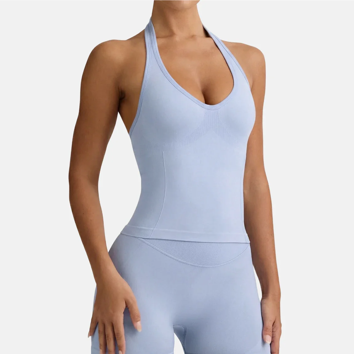 Seamless Halter Yoga Fitness Tank Top