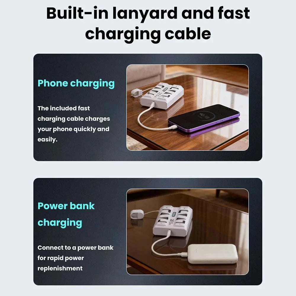 FlexCharge 21700 DIY Detachable Fast Charge Power Bank