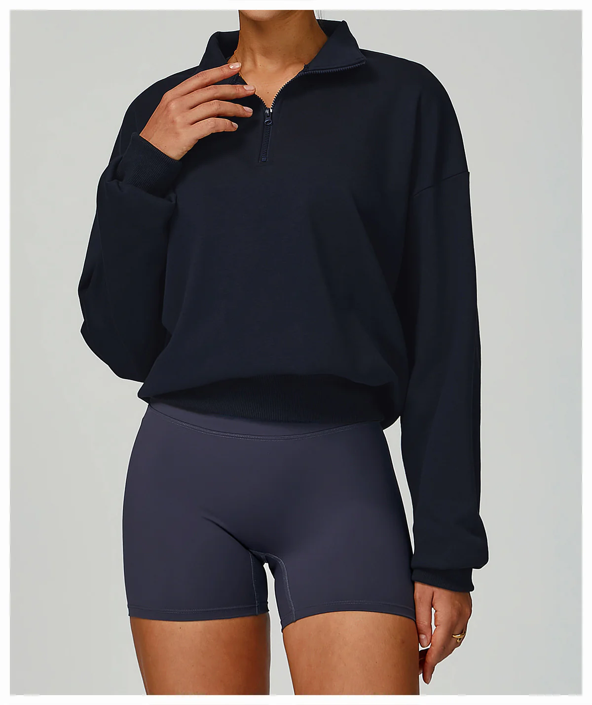 Women's Fall Winter Half Zip Up Sweatshirt