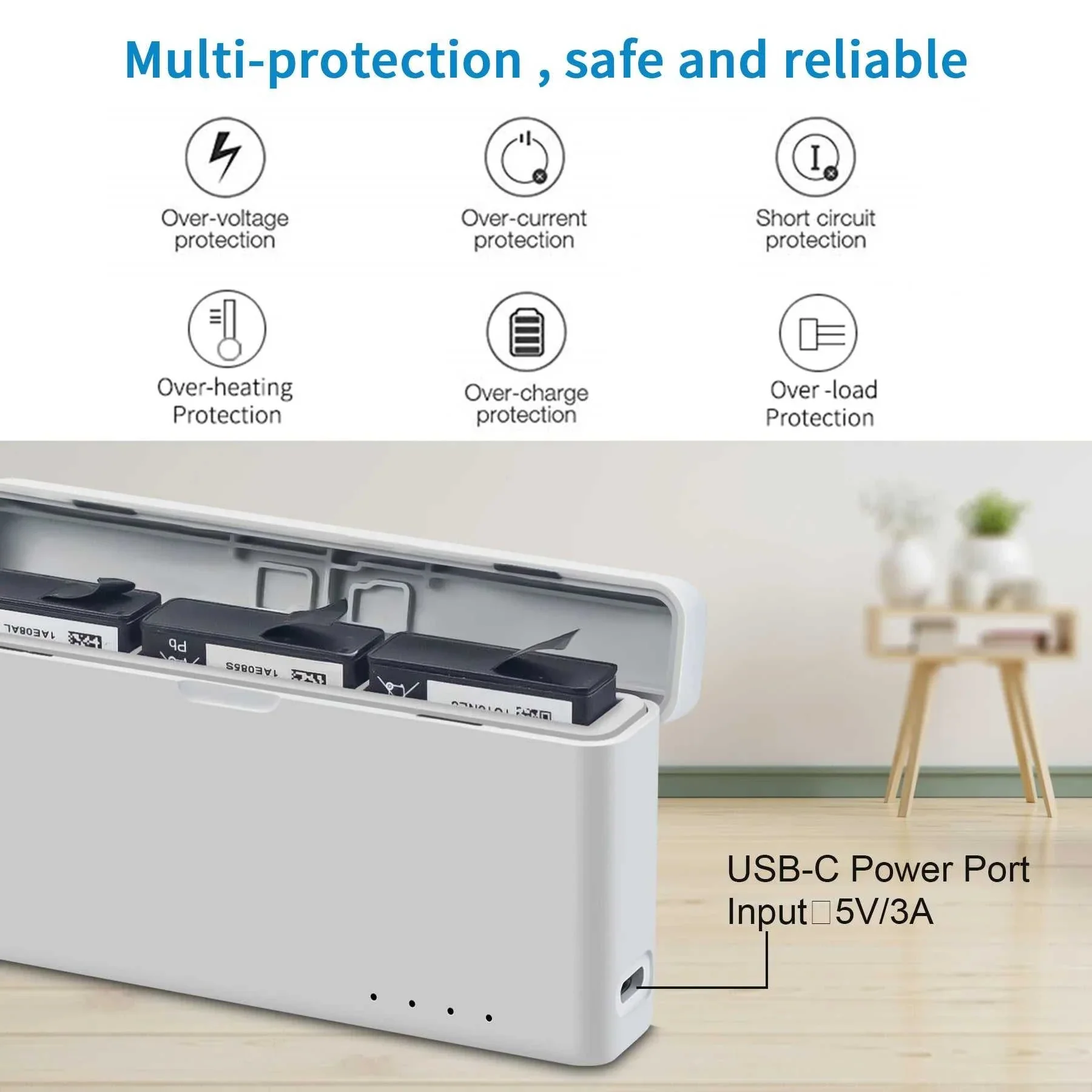 DJI Action 3 & 4 Battery Charging Case