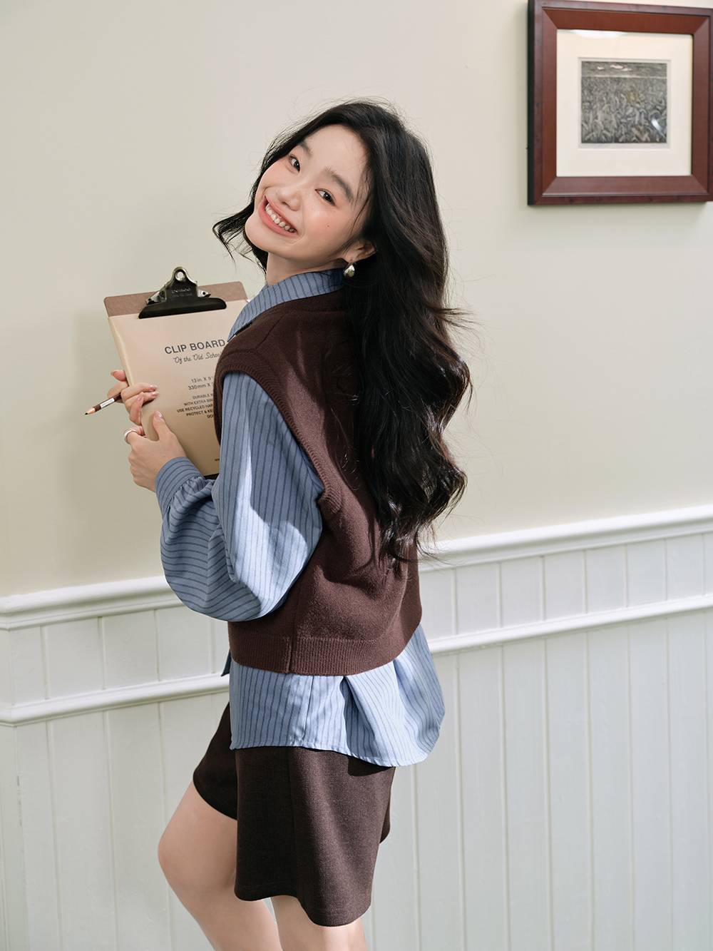 Embroidered Dog Knit Vest