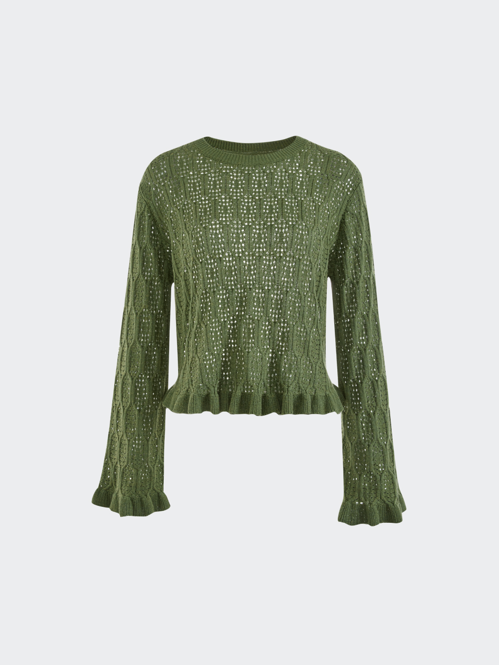 Ruffle Knit Top
